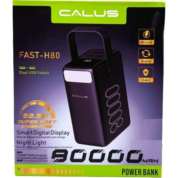 پاوربانک کالوس 80000 میلی آمپر ساعت مدل FAST-H80