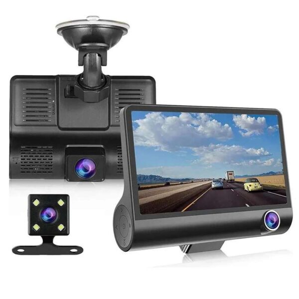 دوربین خودرو ثبت وقایع سه لنزه مدل AK-J503 کیفیت ۱۰۸۰P